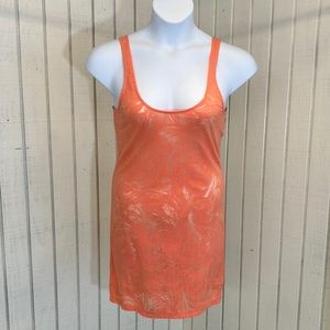 Intimately Free People Coral Sleep Tank Dress Sz Lg